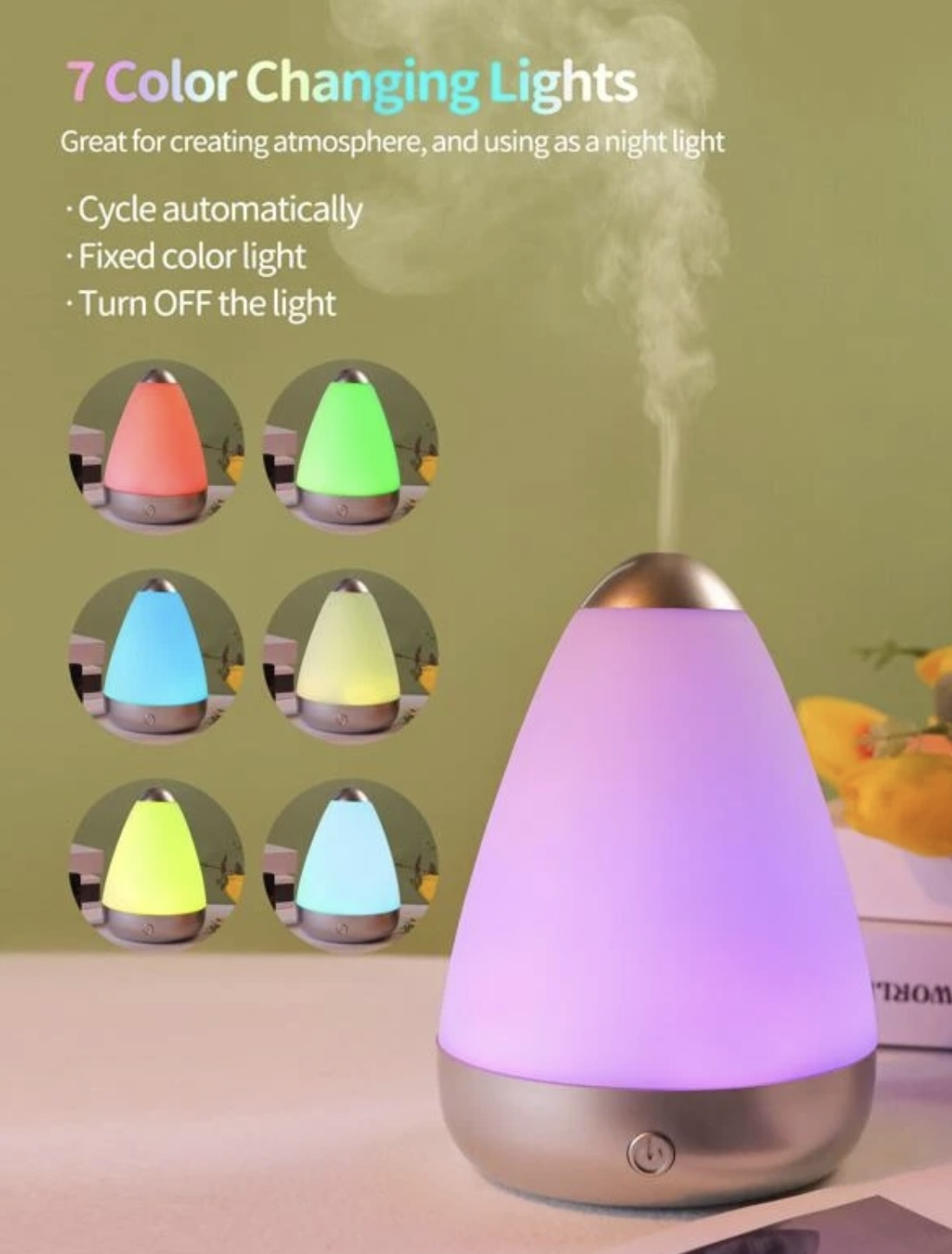 Ultrasonic Humidifier & Essential Oil Diffuser
