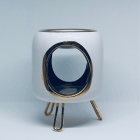 Steel Stand Cylindrical Ceramic Oil Burner