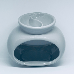 Ceramic Oval Double Dish Oil Burner