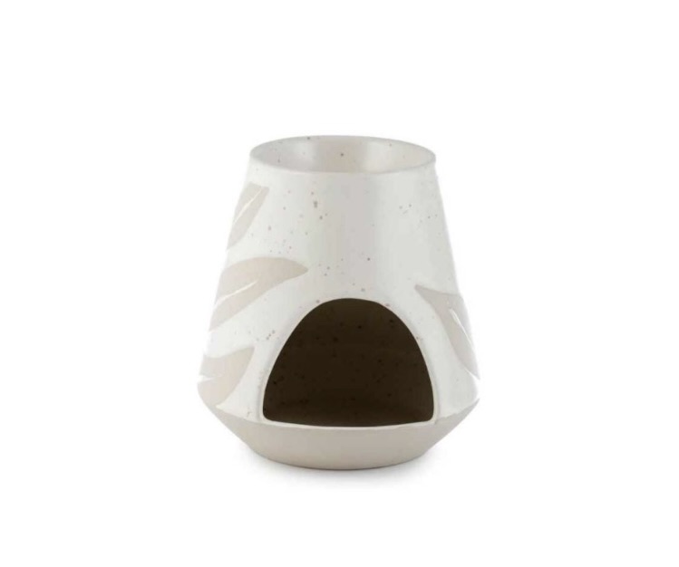 Glaze Relief Stoneware Oil Burner