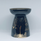 Metallic Gold Tree Ceramic Oil Burner