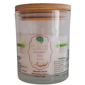 Pure 100% Coconut Wax Cotton Wick Candle (4oz / 113g)